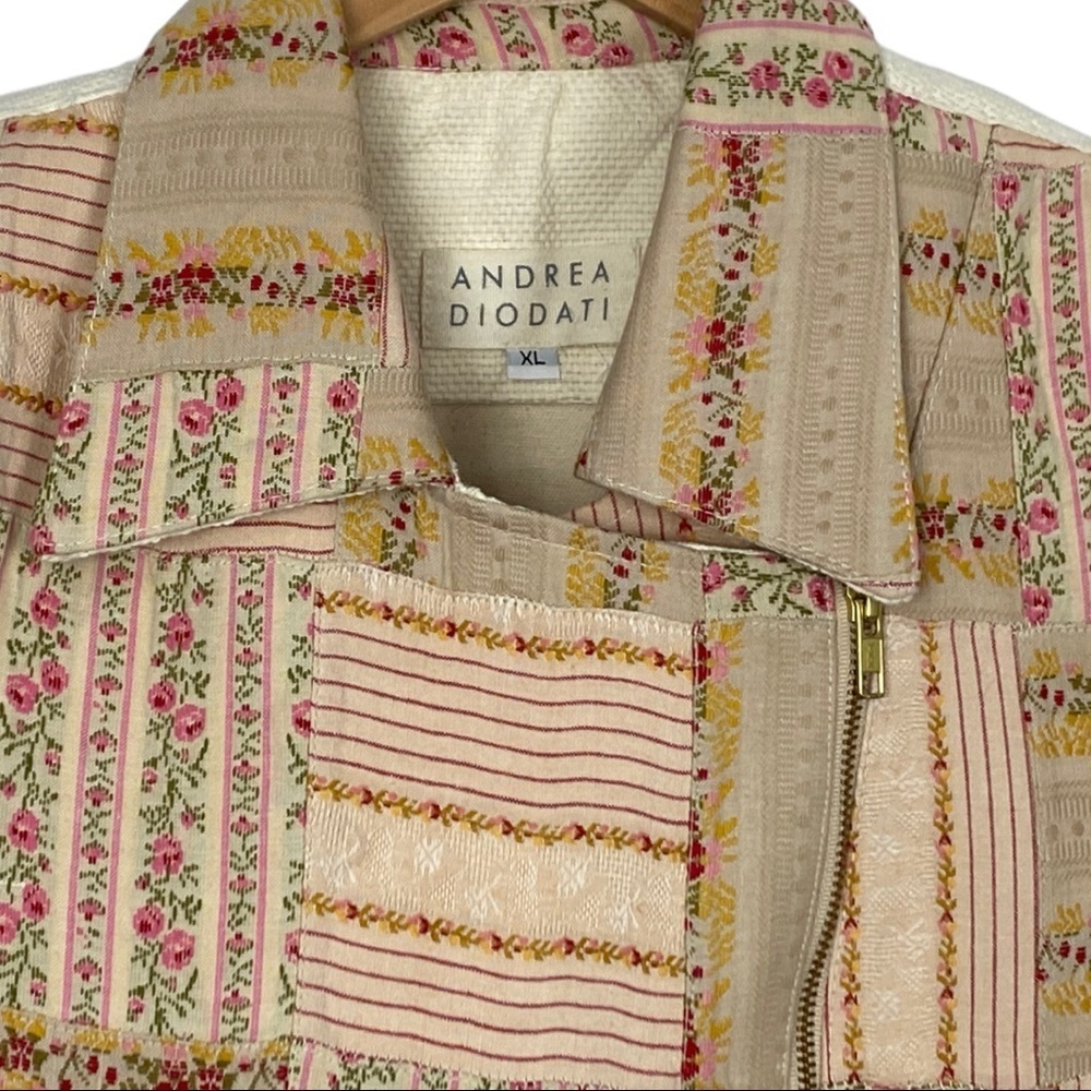 Andrea Diodati Patchwork Moto Jacket - image 2